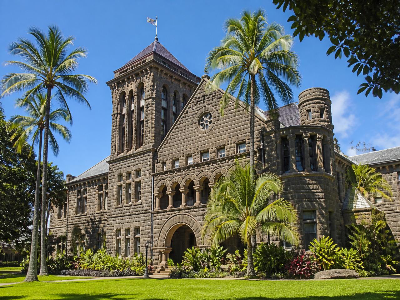 View of Bishop Museum on Oʻahu