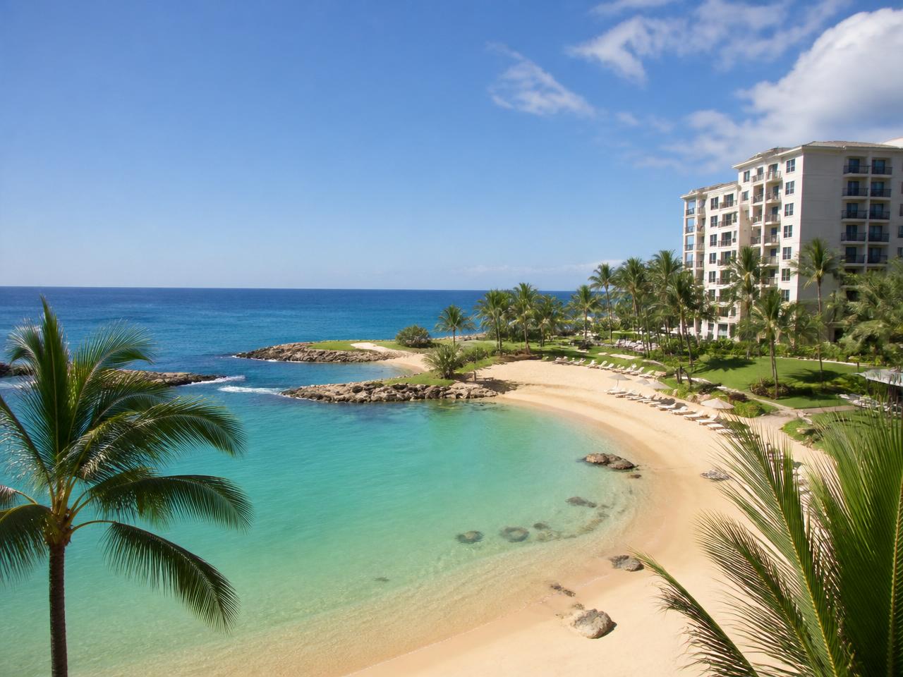 View of Ko Olina Resorts on Oʻahu