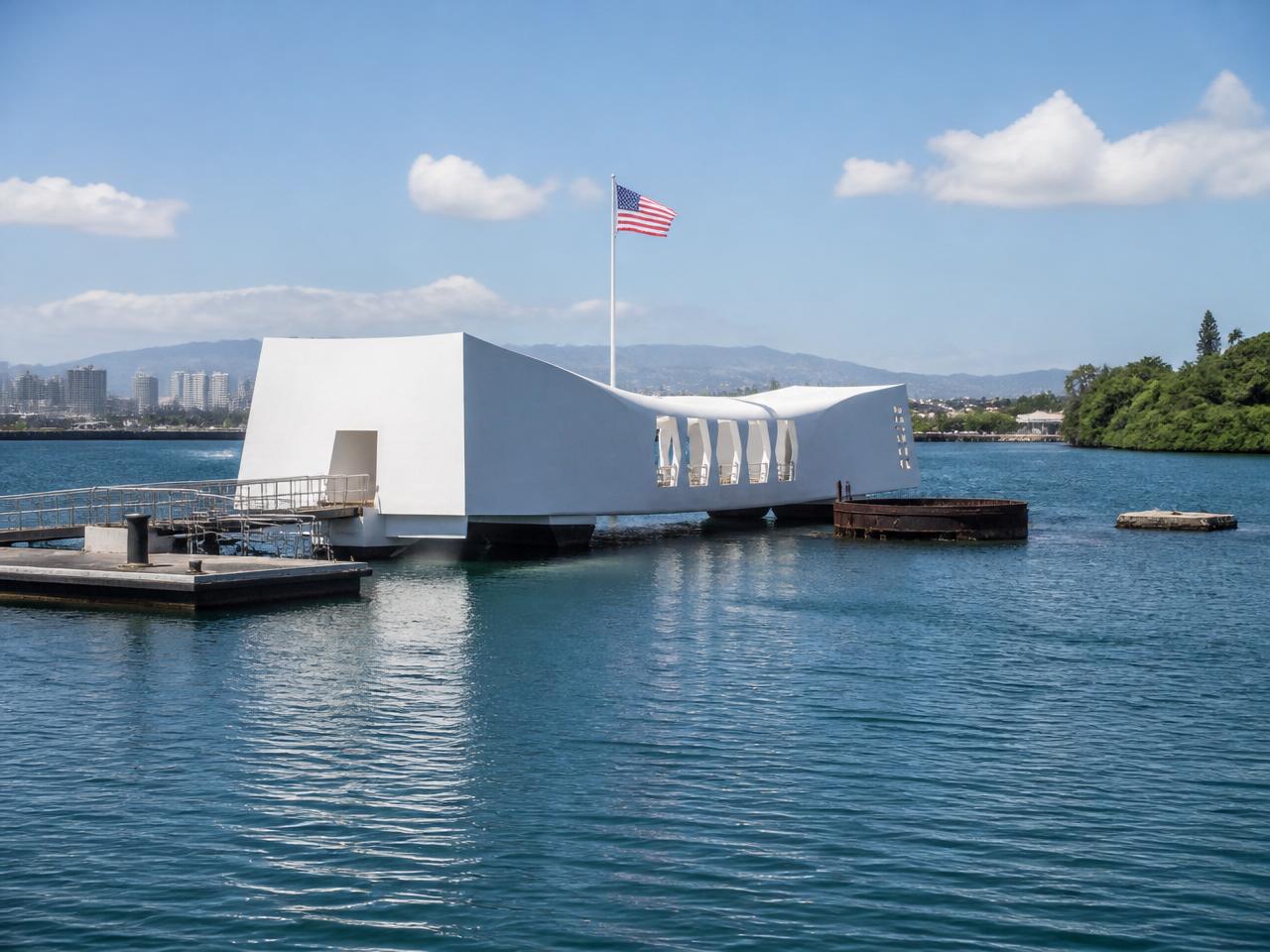 View of Pearl Harbor Historic Sites on Oʻahu